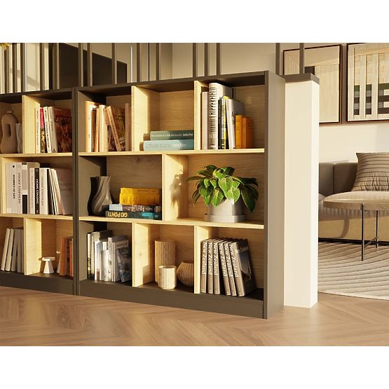 Regál Fiesta 8P ANTRACIT DUB ARTISAN