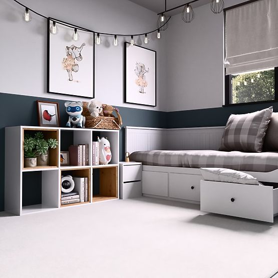 Regál Malax 2X3 BÍLÝ