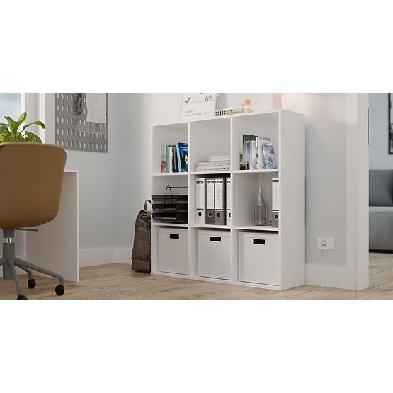 Regál Malax 3X3 H BÍLÝ