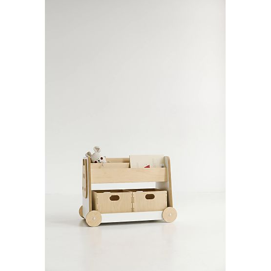 Regál na hračky s kolečky