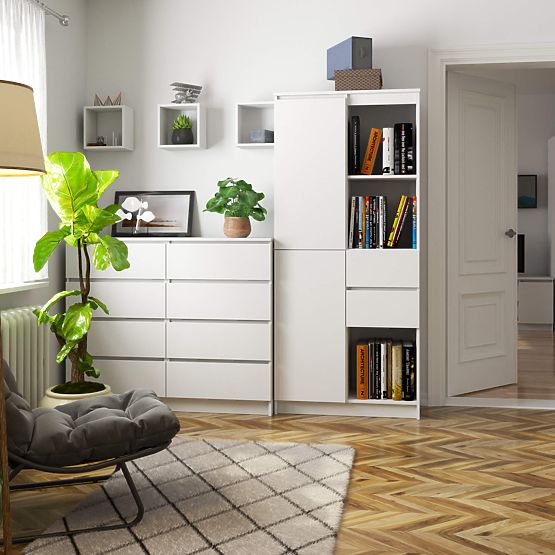 REGÁL R15 R80 1D 2SZ CLP PK BÍLÝ