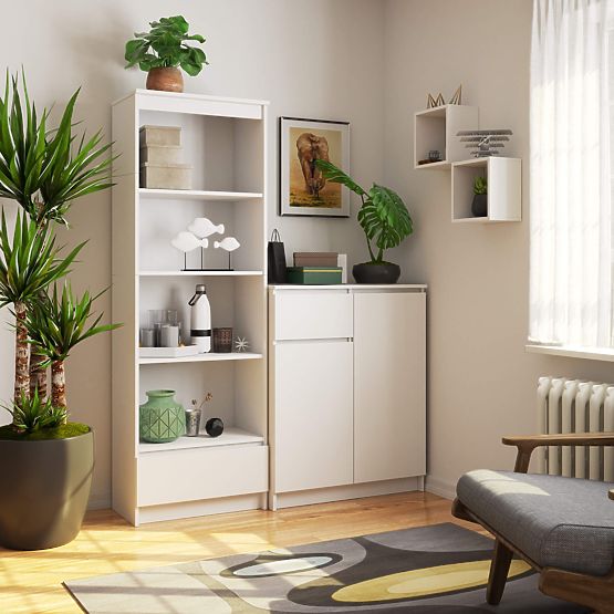 REGÁL R60 1SZ 4P CLP PK BÍLÝ