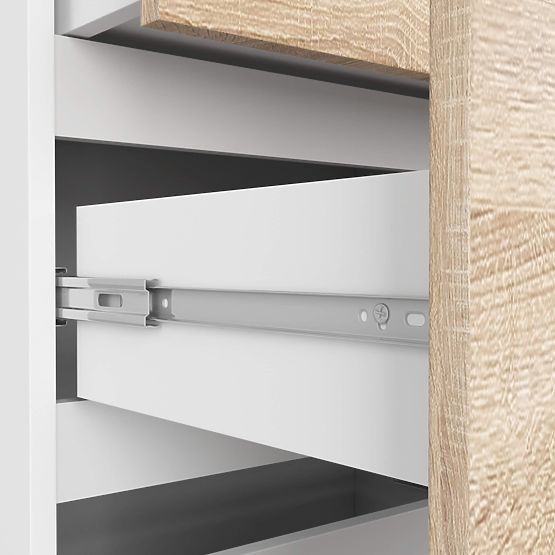 REGÁL R60 3SZ 2P CLP PK BÍLÝ / SONOMA