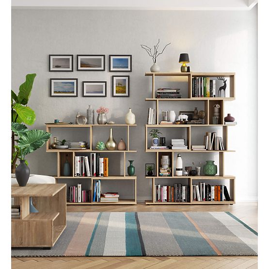 Regál s policemi mini FIX - dub sonoma