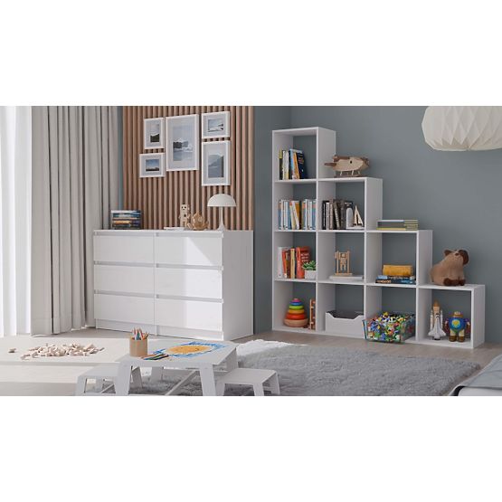 Regál Step 4X4 BÍLÝ