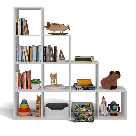 Regál Step 4X4 BÍLÝ