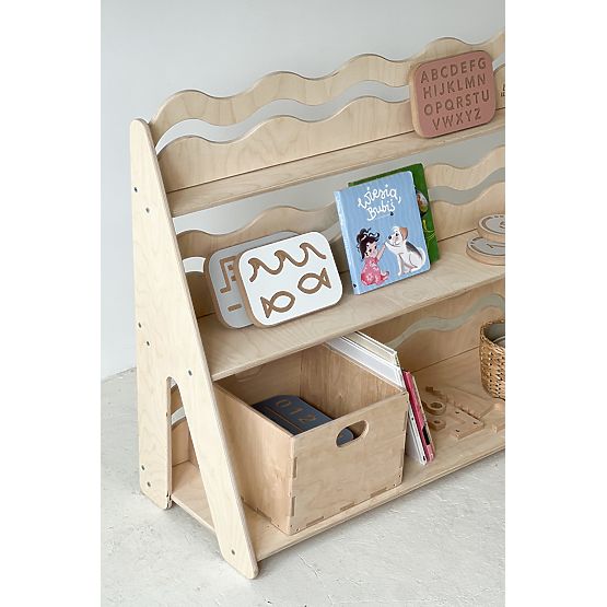 Regál WAVE L - přírodní