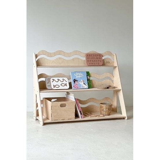 Regál WAVE L - přírodní