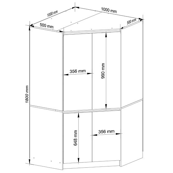 ROHOVÁ SKŘÍŇ S100 4D CLP DUB CRAFT