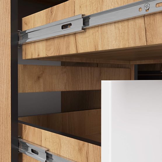 ROHOVÝ PSACÍ STŮL B20 CLP LEVOSTRANNÝ PK DUB CRAFT / BÍLÝ