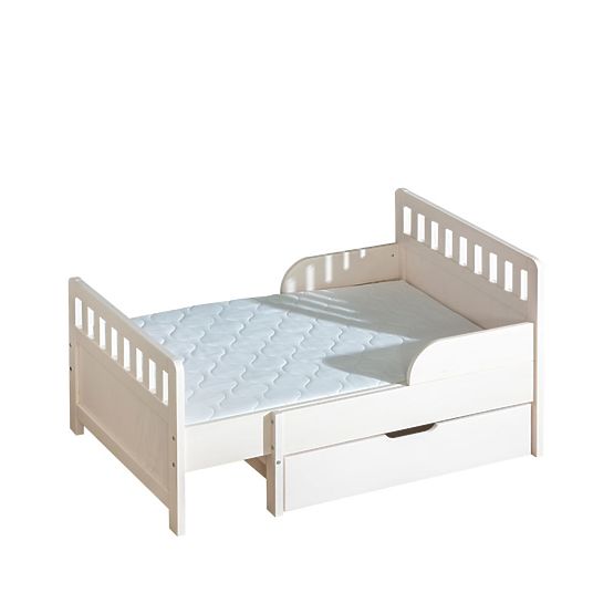 Rostoucí postel IGA s uložným prostorem - bílá