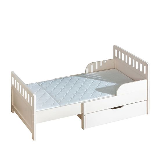 Rostoucí postel IGA s uložným prostorem - bílá