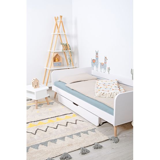Rostoucí postel Nell  2v1 - bílá