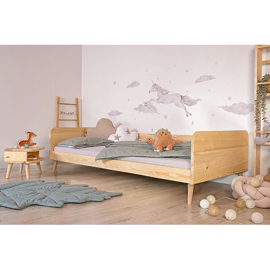 Rostoucí postel Nell 2v1 - přírodní