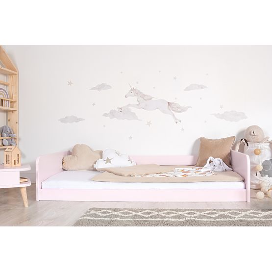 Rostoucí postel Nell 2v1 - pudrově růžová