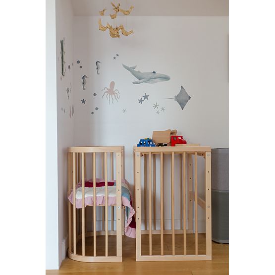 Rostoucí postýlka Desire 7v1 PLUS - přírodní