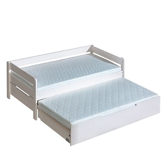 Rozkládací postel BORYS - bílá