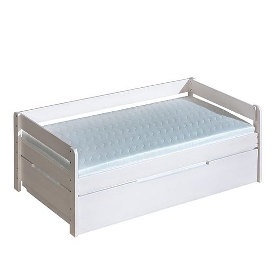 Rozkládací postel BORYS - bílá