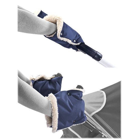 Rukávník na kočárek 2 ks Sensillo 45x21 navy Modrá