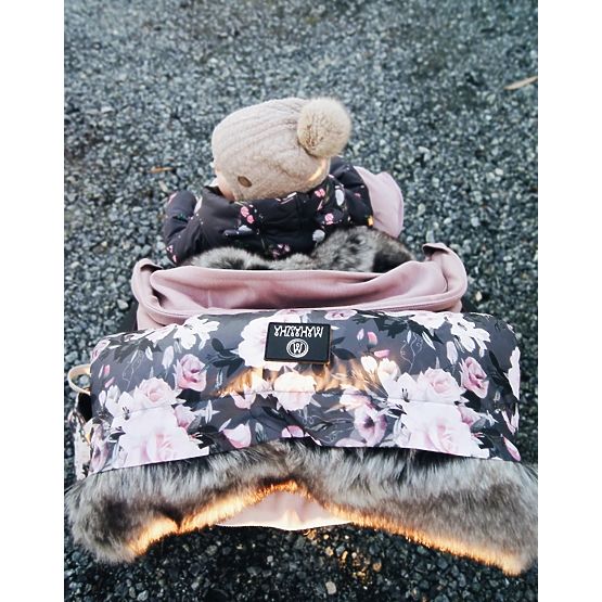 Rukávník na kočárek - Noční květiny