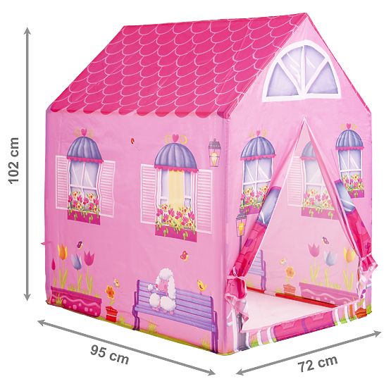 Růžový stan na hraní domeček pro děti IPLAY