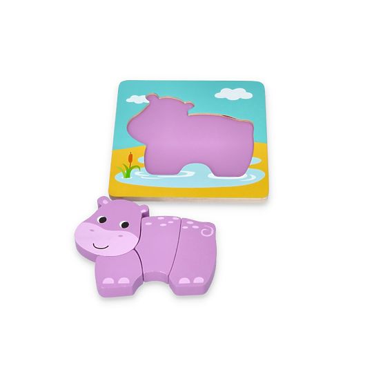 Sada čtyř skládaček se zvířátky