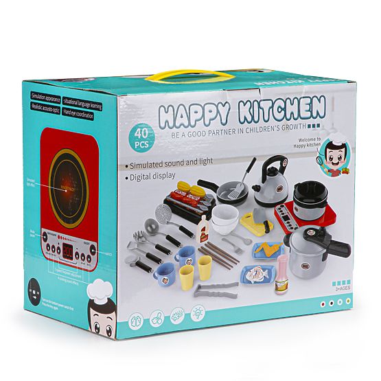 Sada na vaření a grilování 40 ks, zvuk LED