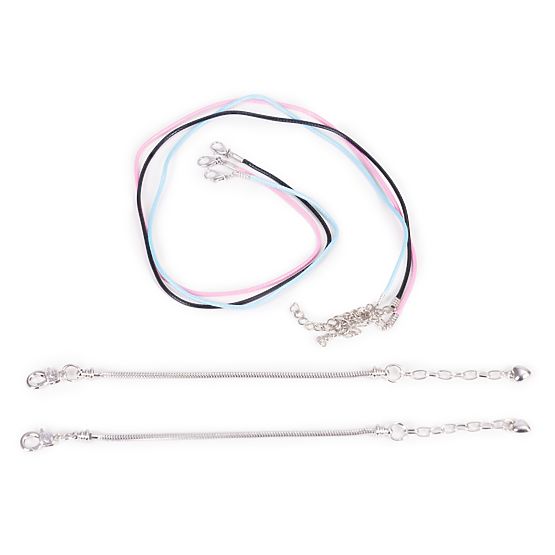 Sada na výrobu náramků, náhrdelníků, přívěsků, korálků 66 prvků + organizér a taška