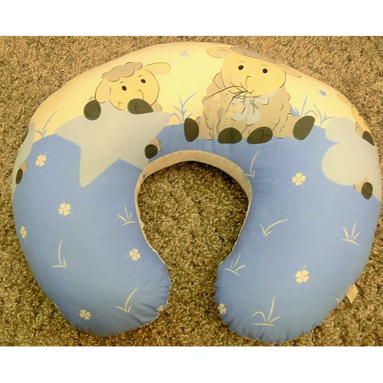 Sada povlečení do postýlky 120x90cm Beránek modrá