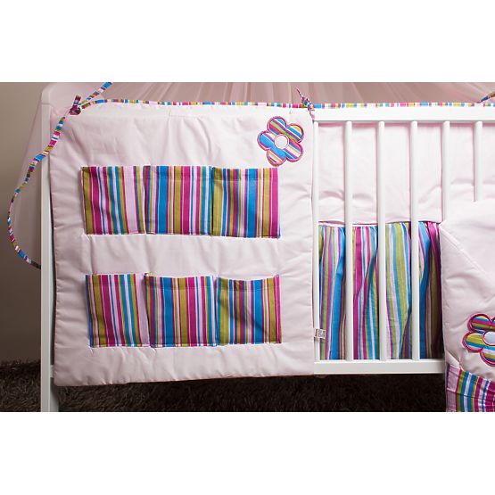 Sada povlečení do postýlky 120x90 cm Flowers růžová