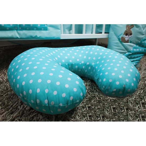 Sada povlečení do postýlky 135x100cm Rabbit tyrkysová