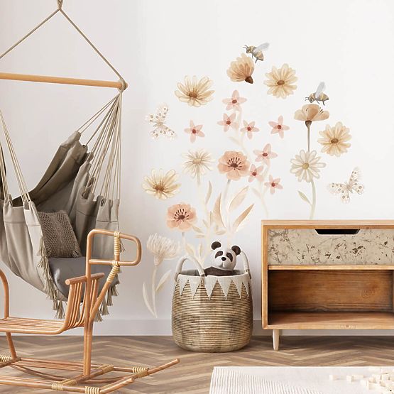 Sada samolepek na zeď - Louka 