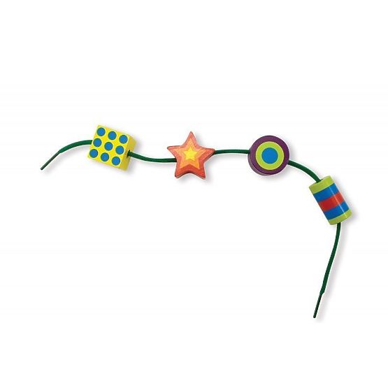 Sada velkých korálků na navlékání