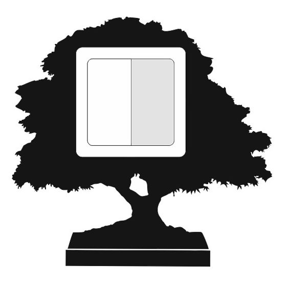 Samolepící  textilní ochrana vypínače - bonsai