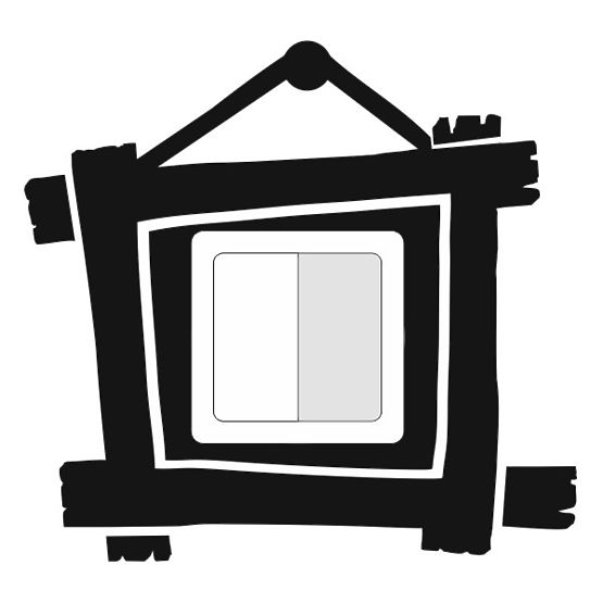 Samolepící textilní ochrana vypínače - rámeček