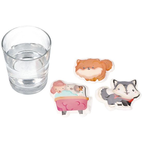 Samolepky do koupele se zvířátky měnícími barvu