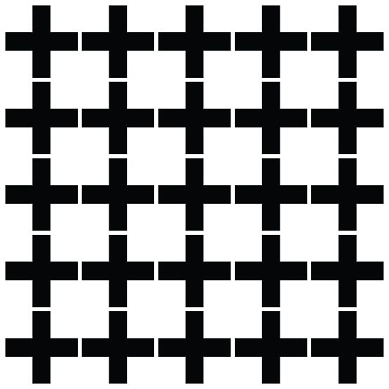 Samolepky na zeď - černé křížky 25ks