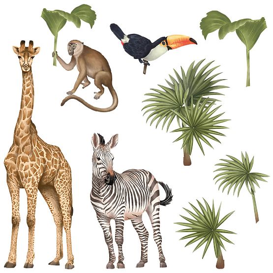 Samolepky na zeď Giraffe