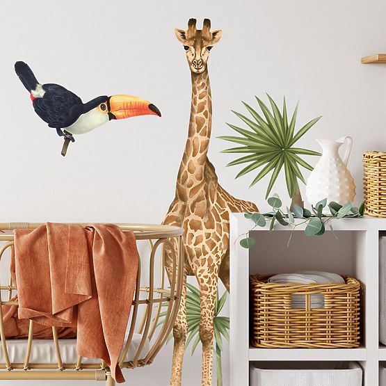Samolepky na zeď Giraffe