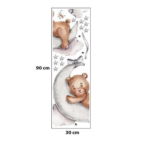 Samolepky na zeď - Medvídek na měsíci