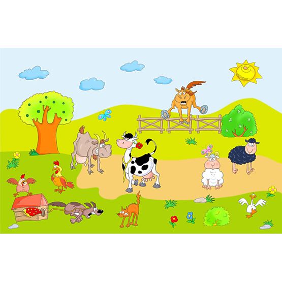 Samolepky na zeď Veselá zahrada