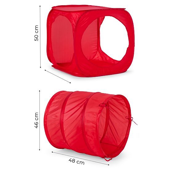 Samorozkládací dětské stany, hrací centrum 6 prvků tunely kostky IPLAY