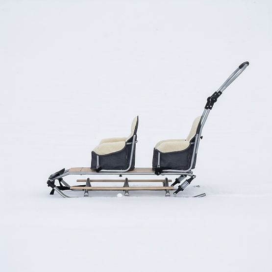 Sáňky pro dvojčata Duo Sport - různé barvy sedátek