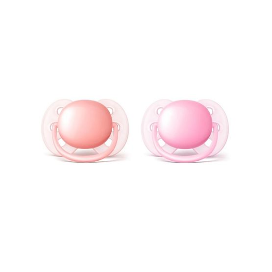 Šidítko Avent Ultrasoft 2ks pro holčičky 0-6m Dle obrázku 0-6 m
