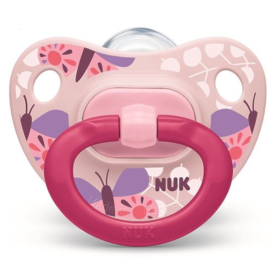 Šidítko NUK Classic Happy Day 0-6m 2ks růžové 0-6 m