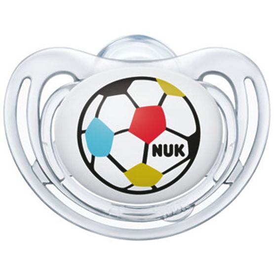Šidítko NUK Freestyle Football 6-18m 2ks Transparentní