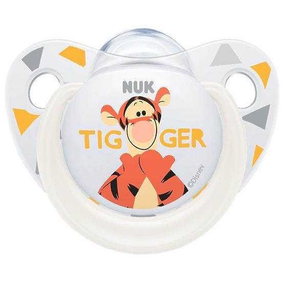 Šidítko NUK Trendline Disney Tigger 6-18m bílé Bílá 6-18 m