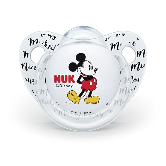 Šidítko Trendline NUK Disney Mickey Minnie 0-6m bílé Bílá 0-6 m