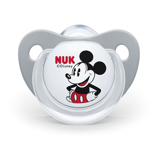 Šidítko Trendline NUK Disney Mickey Minnie 0-6m šedé Šedá 0-6 m