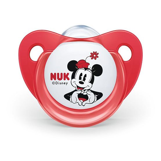 Šidítko Trendline NUK Disney Mickey Minnie 6-18m červené 6-18 m